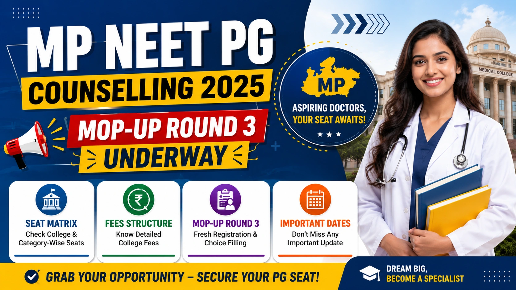 MP NEET PG Counselling 2025 update