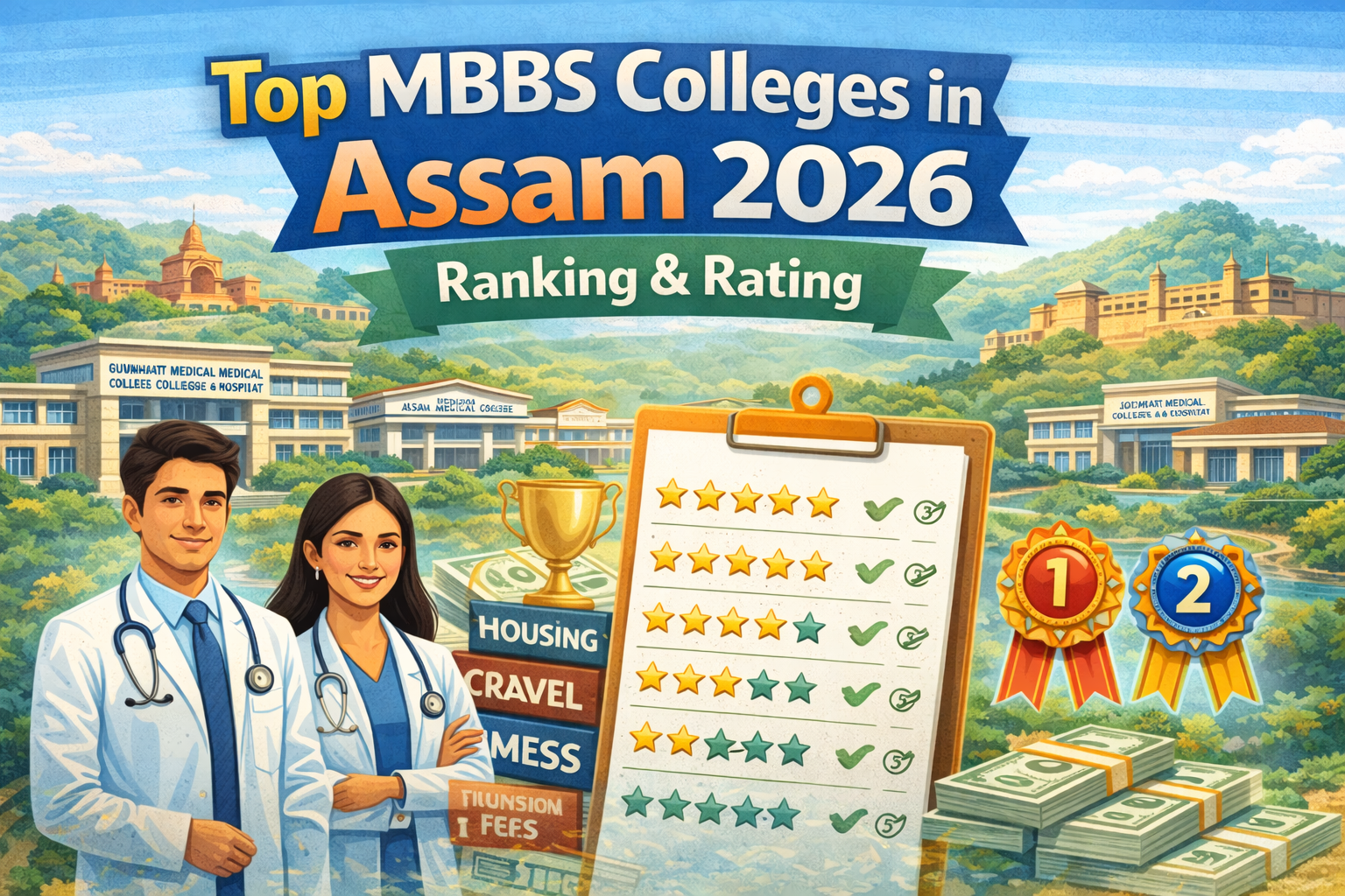 Top MBBS Colleges in Assam 2026 – Ranking, Ratings, Fees & Admission Guide