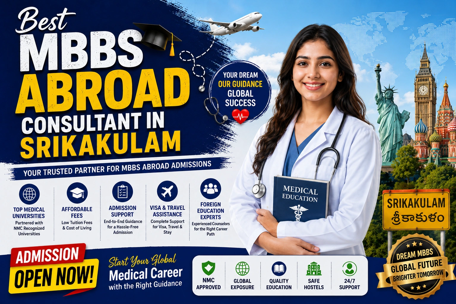 Best MBBS Abroad Consultant in Srikakulam