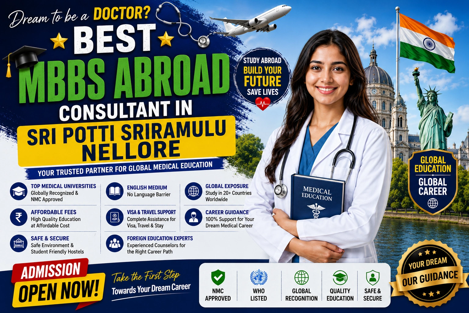 Best MBBS Abroad Consultant in Sri Potti Sriramulu Nellore