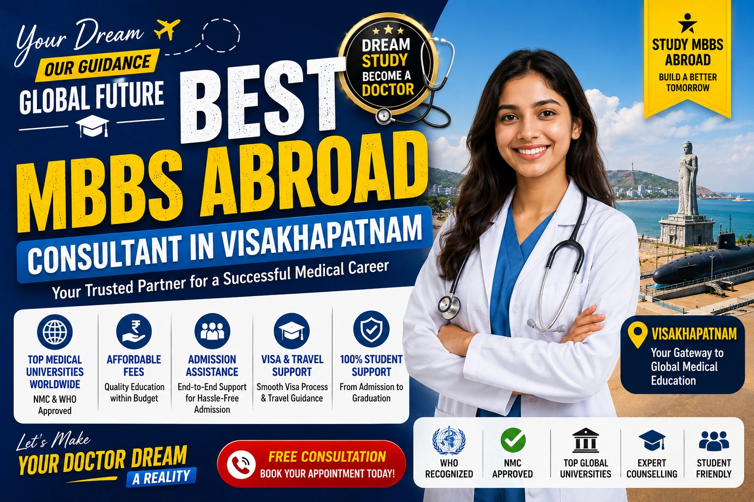 Best MBBS Abroad Consultant in Visakhapatnam
