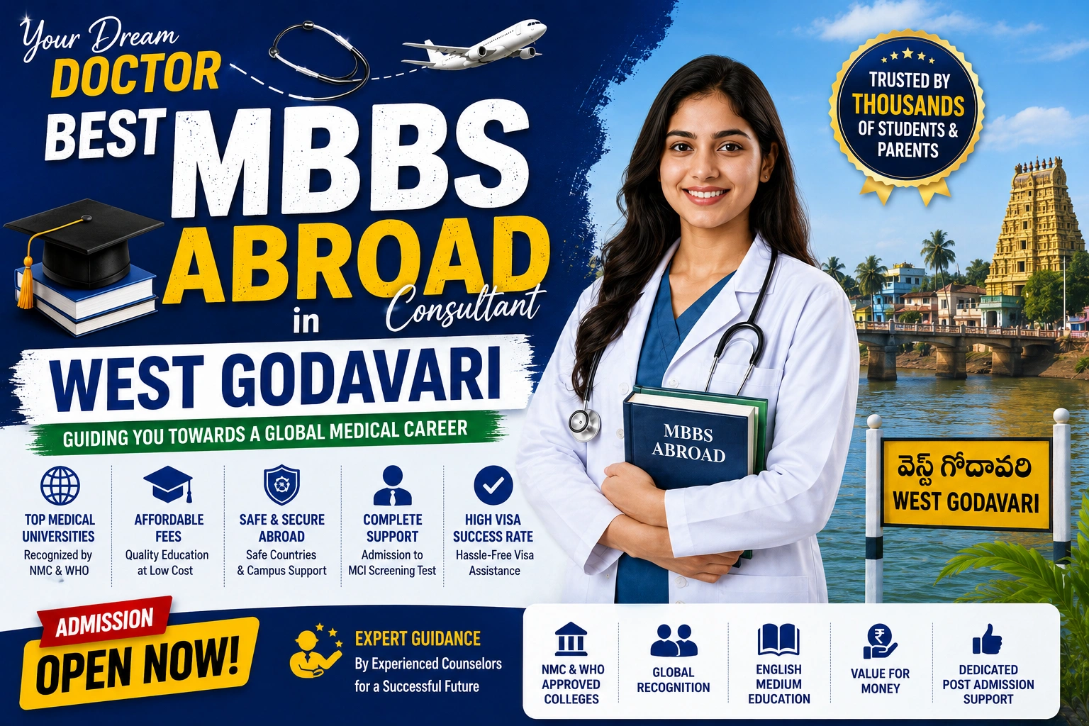 Best MBBS Abroad Consultant in West Godavari