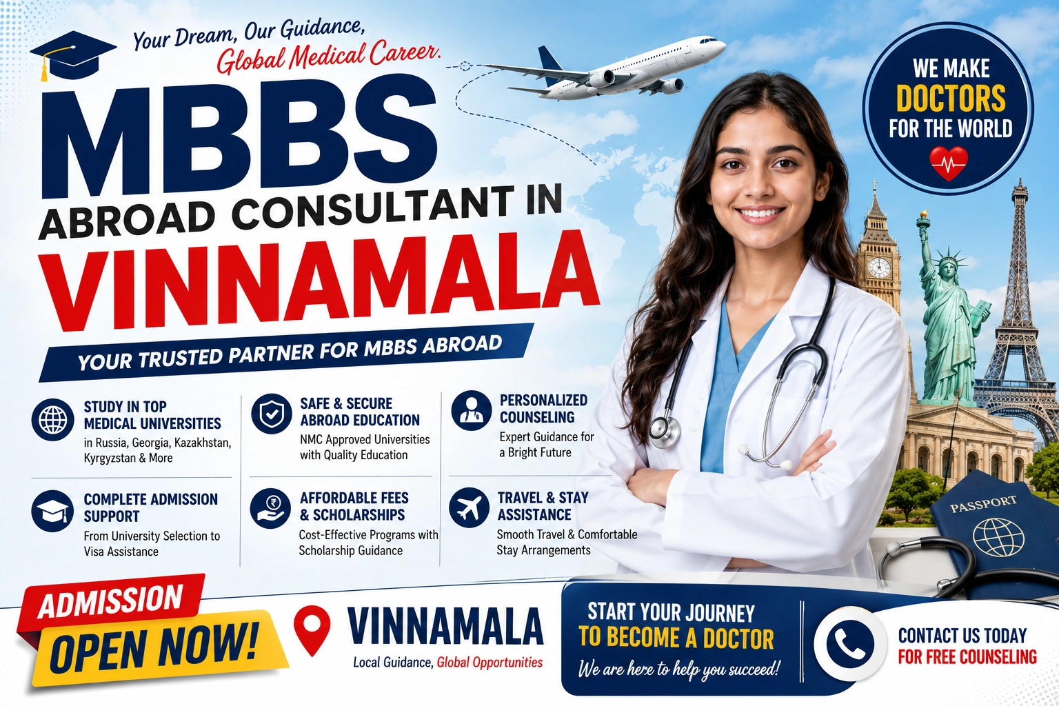 Best MBBS Abroad Consultant in Vinnamala