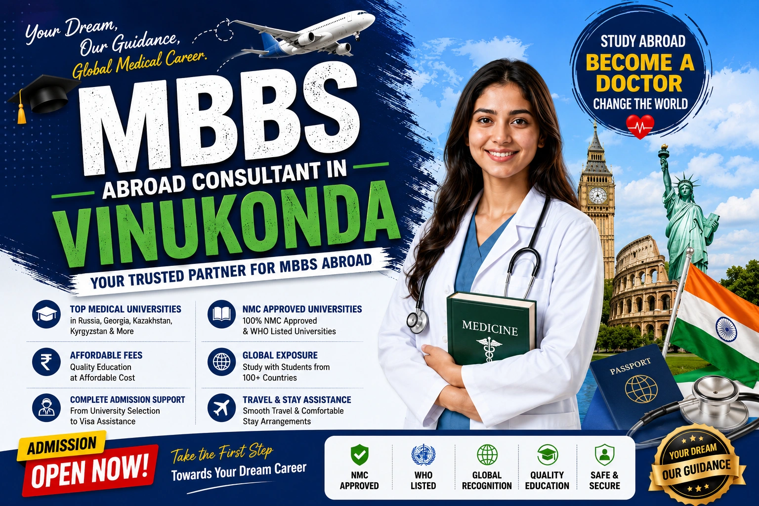 Best MBBS Abroad Consultant in Vinukonda