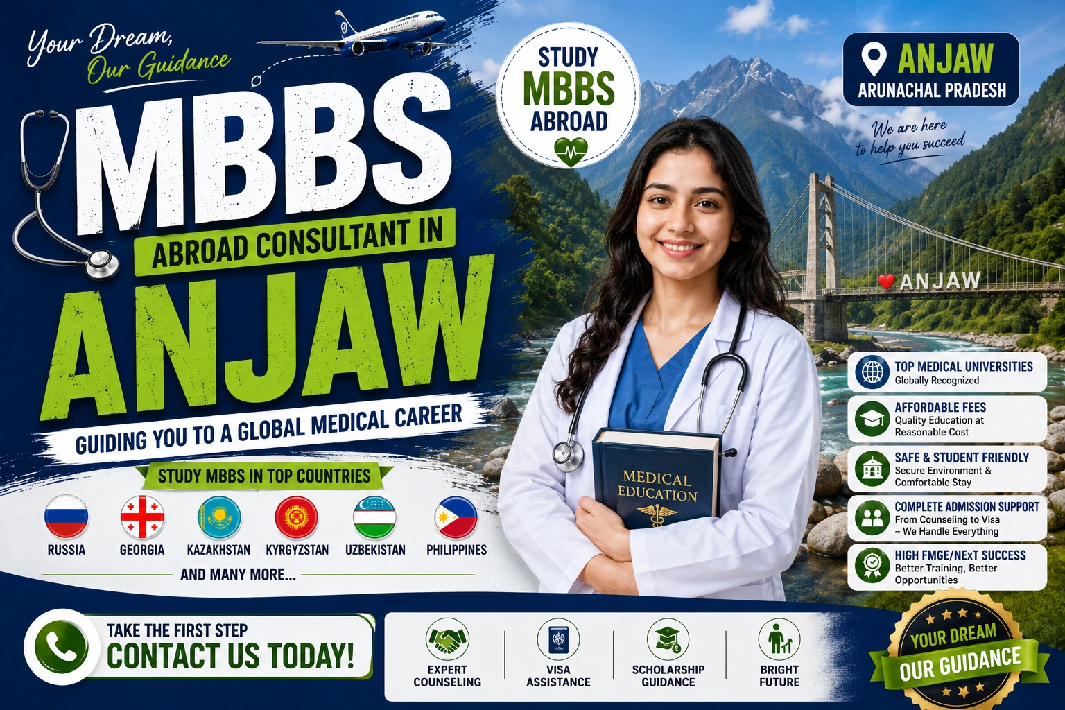 Best MBBS Abroad Consultant in Anjaw 