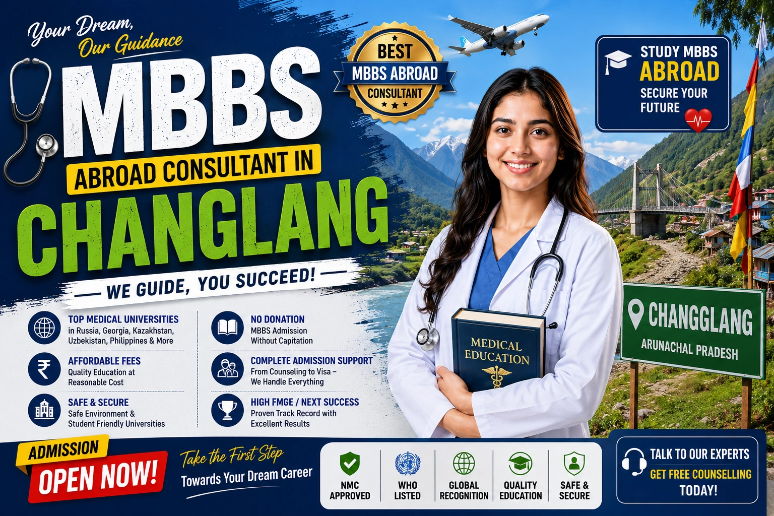 Best MBBS Abroad Consultant in Changlang 
