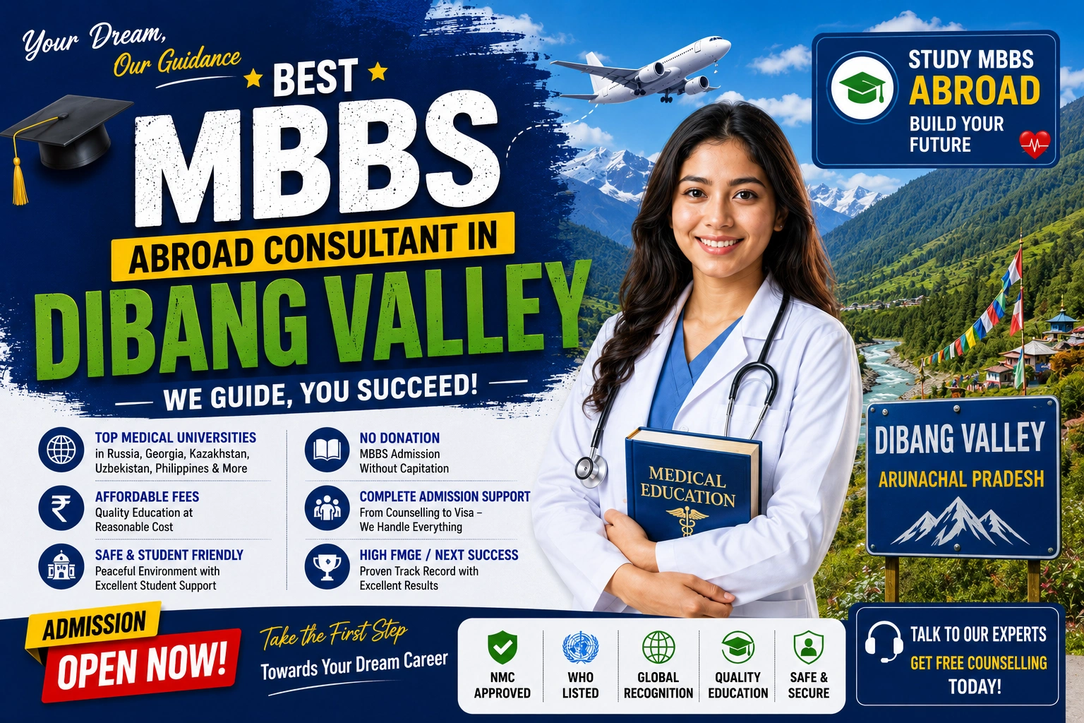 Best MBBS Abroad Consultant in Dibang Valley 