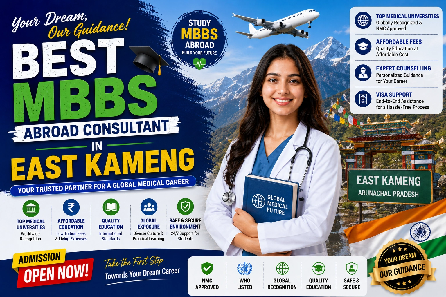 Best MBBS Abroad Consultant in East Kameng 