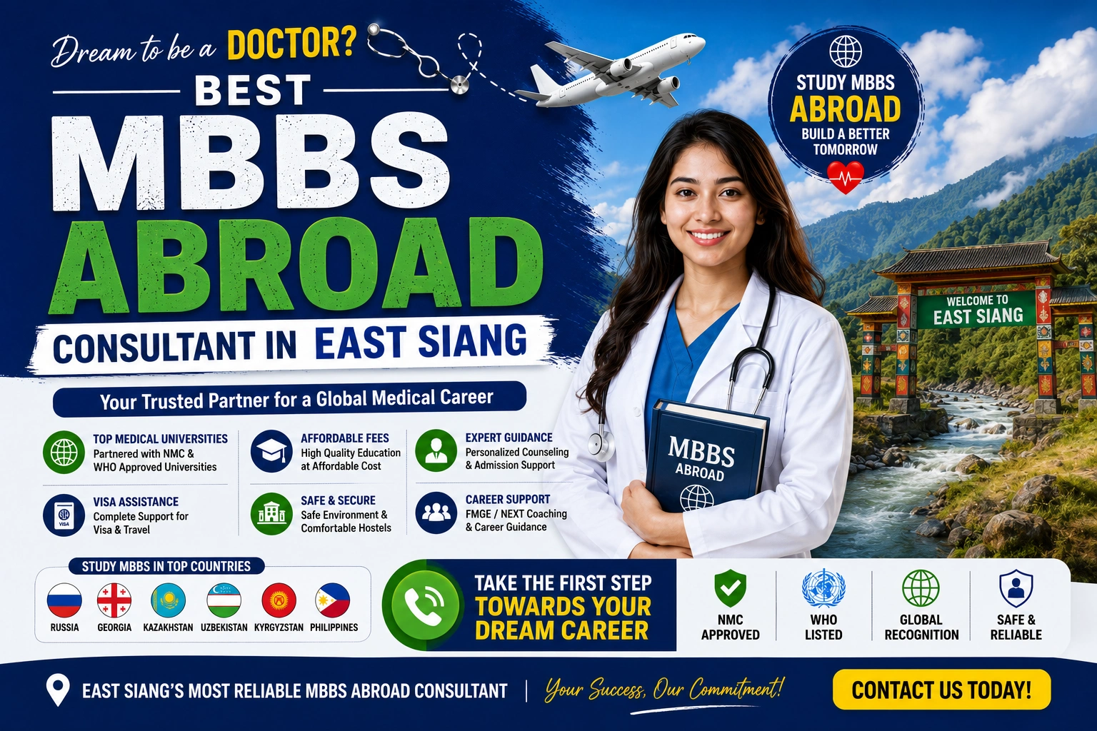 Best MBBS Abroad Consultant in East Siang 