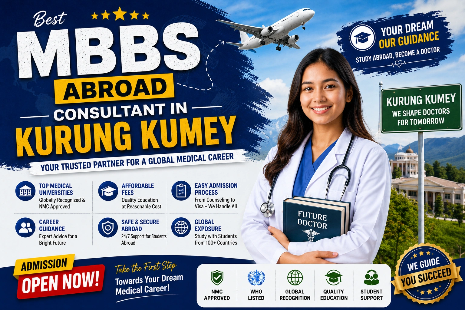 Best MBBS Abroad Consultant in Kurung Kumey 