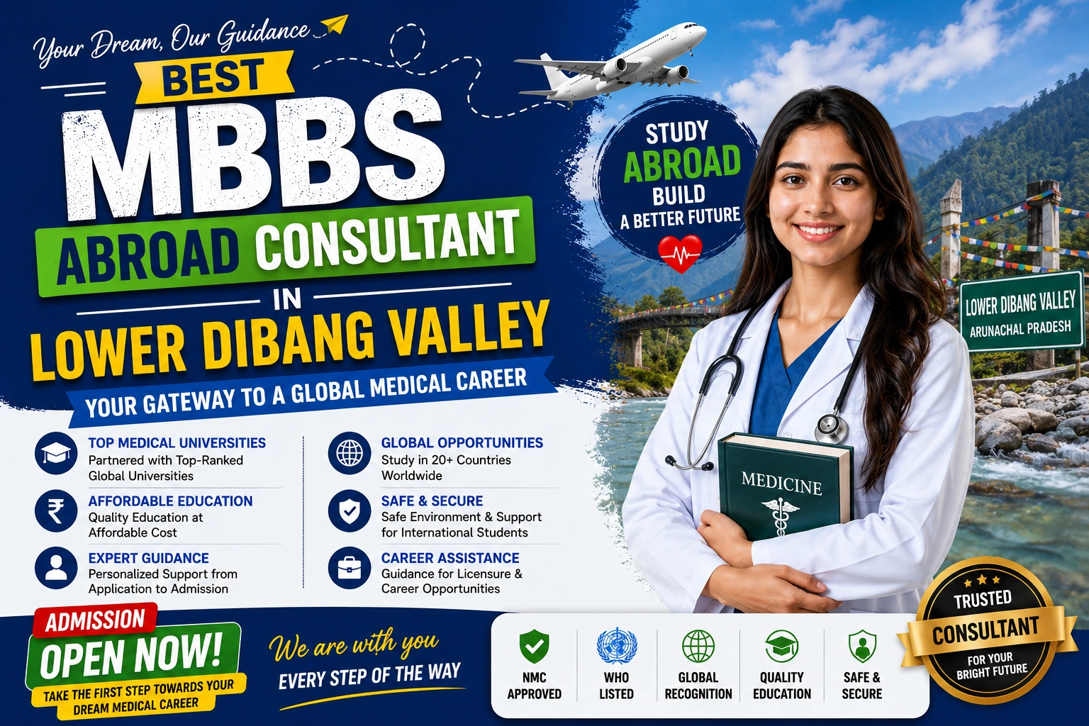 Best MBBS Abroad Consultant in Lower Dibang Valley