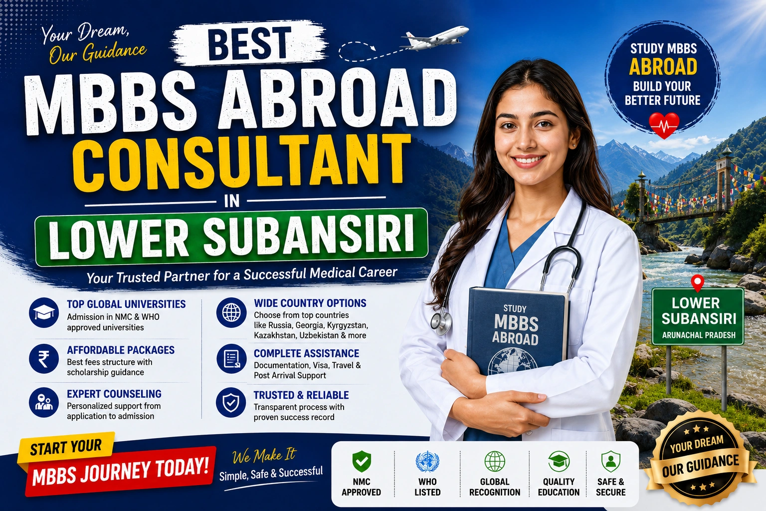 Best MBBS Abroad Consultant in Lower Subansiri