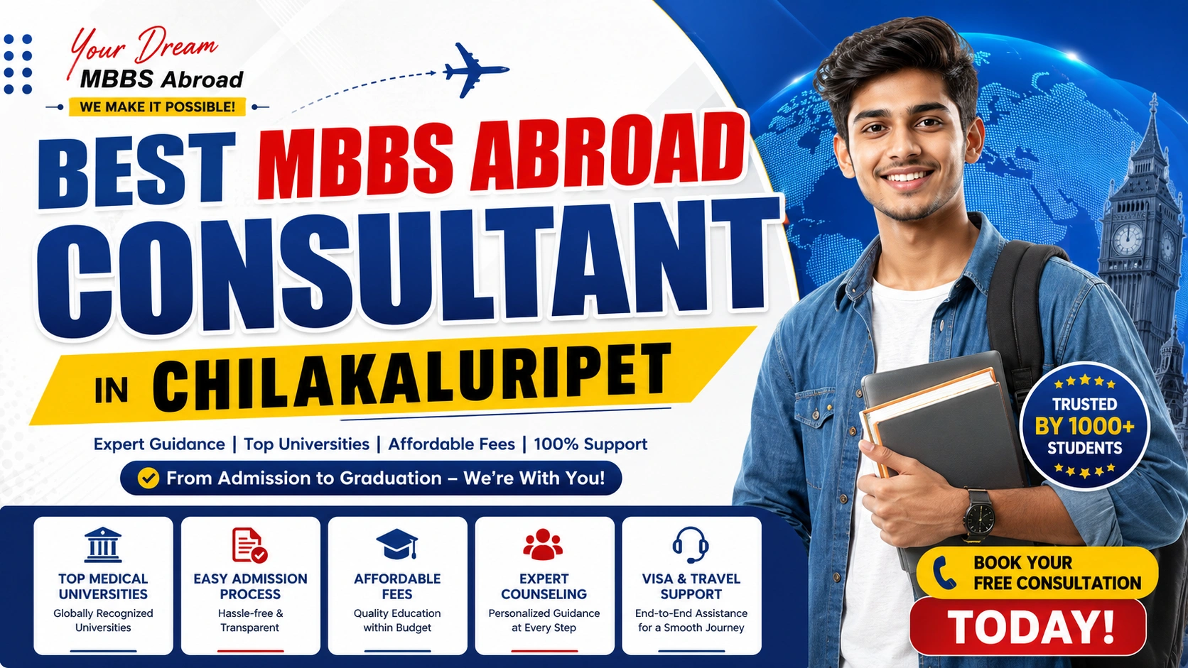 Best MBBS Abroad Consultant in Chilakaluripet