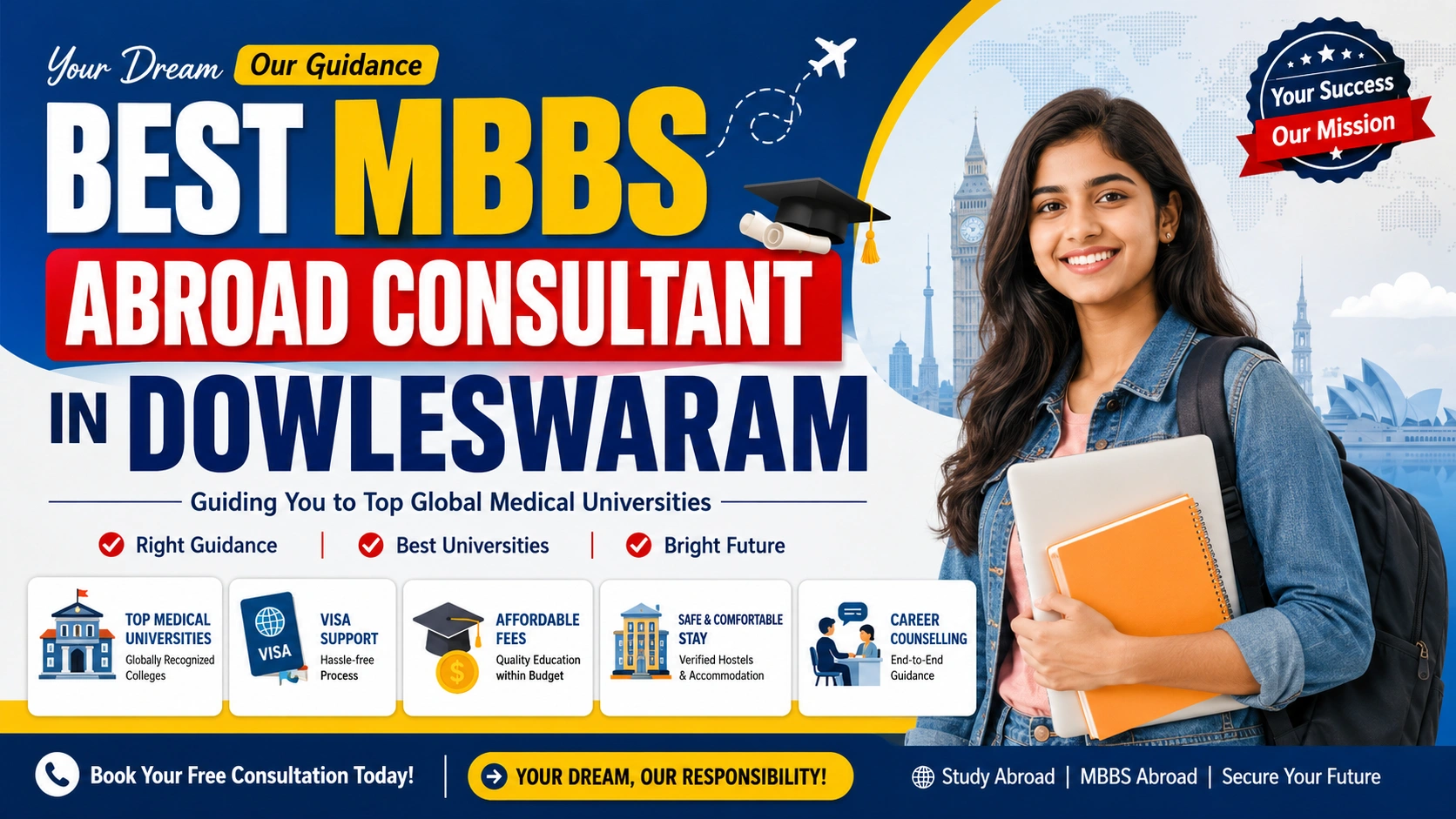 Best MBBS Abroad Consultant in Dowleswaram