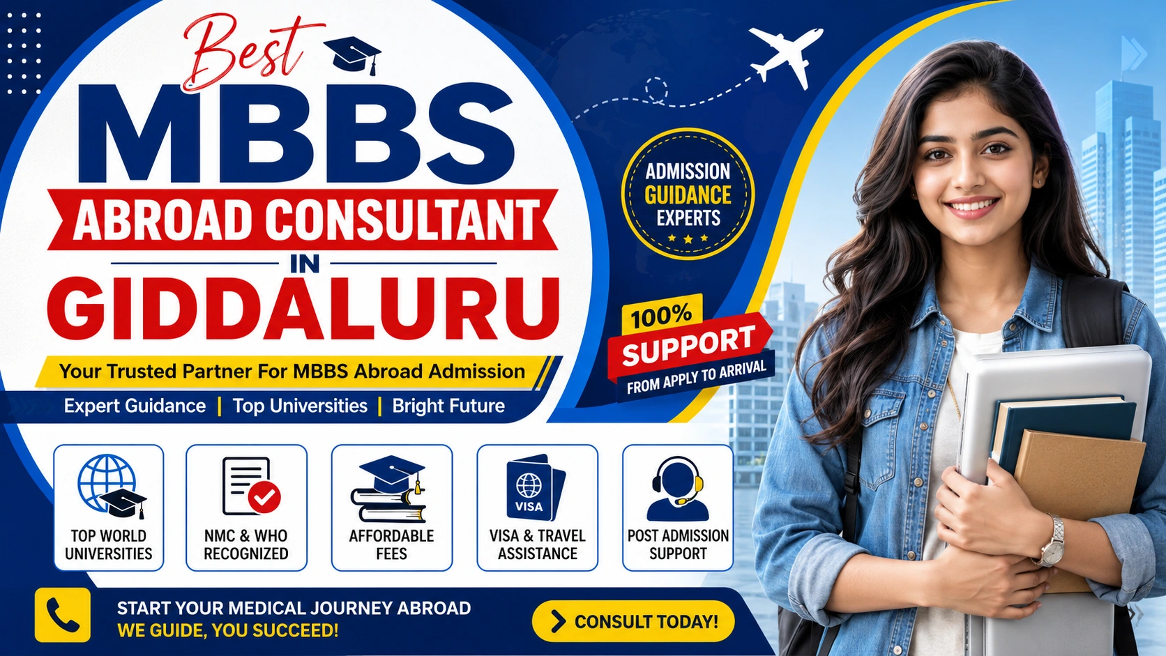 Best MBBS Abroad Consultant in Giddaluru