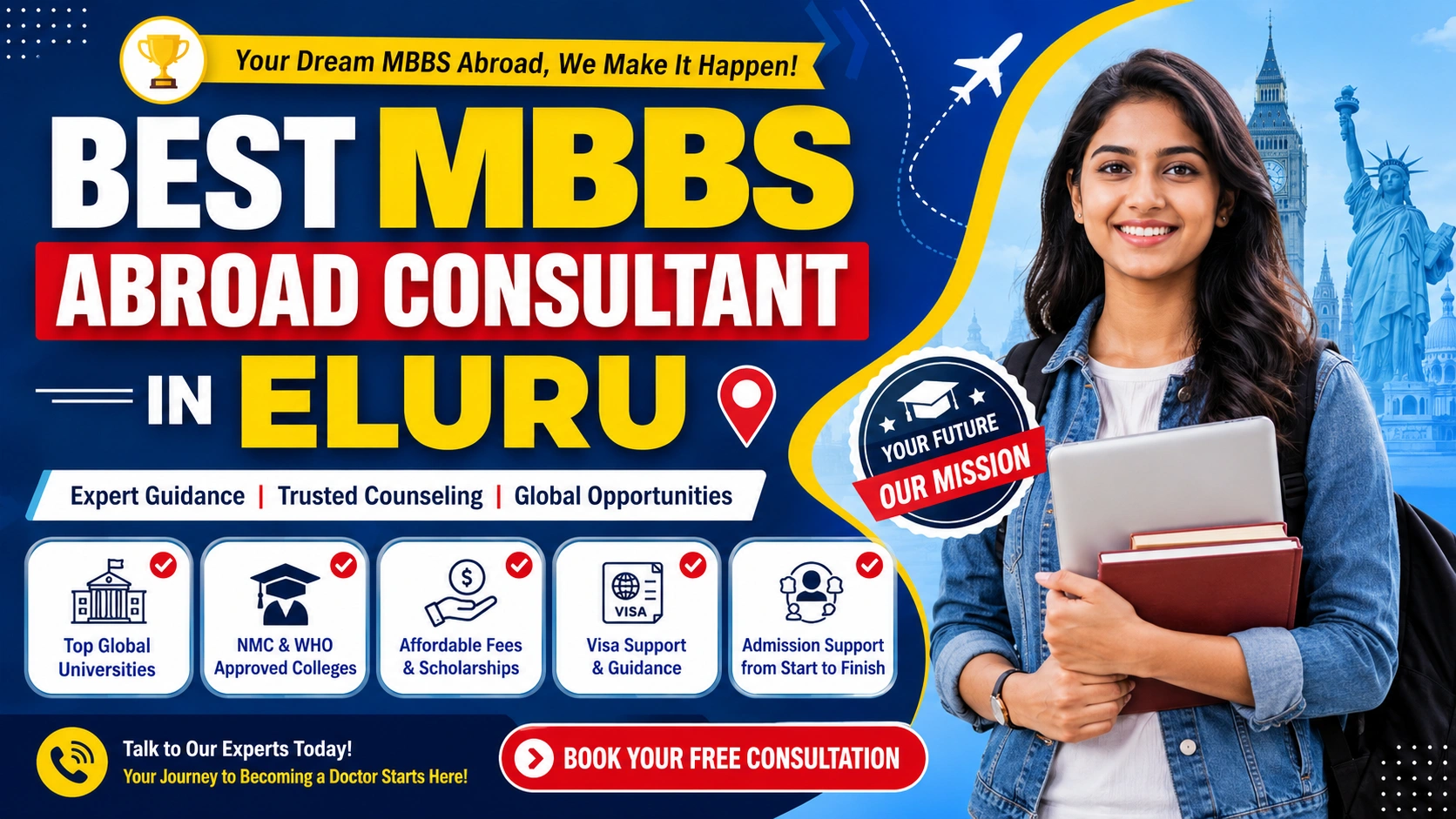 Best MBBS Abroad Consultant in Eluru