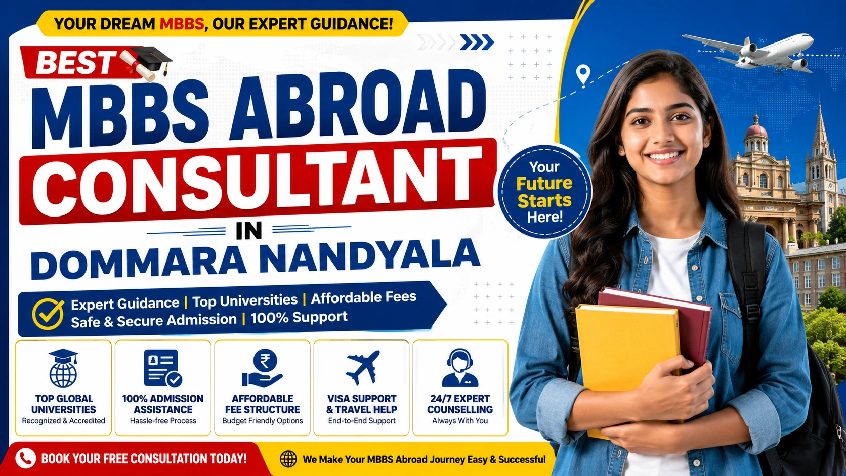 Best MBBS Abroad Consultant in Dommara Nandyala 