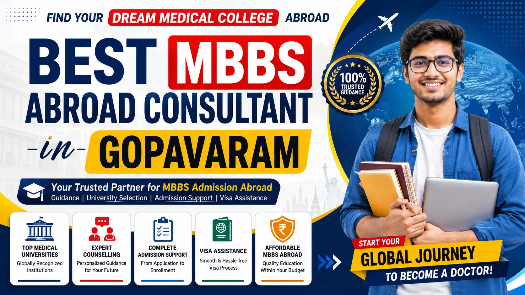 Best MBBS Abroad Consultant in Gopavaram