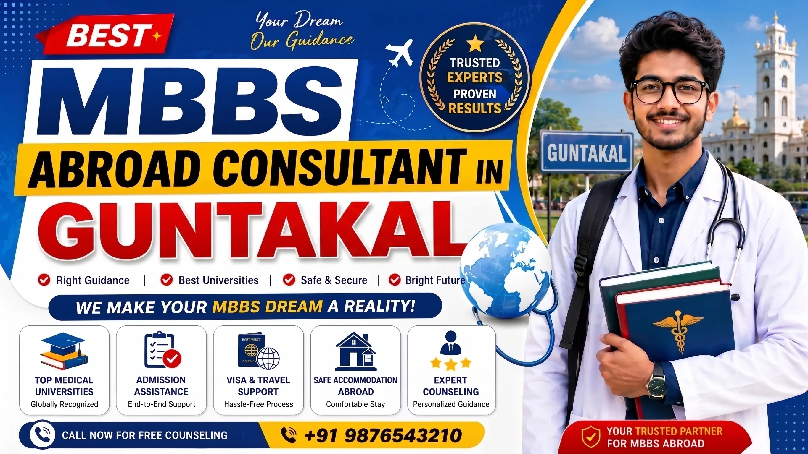Best MBBS Abroad Consultant in Guntakal 