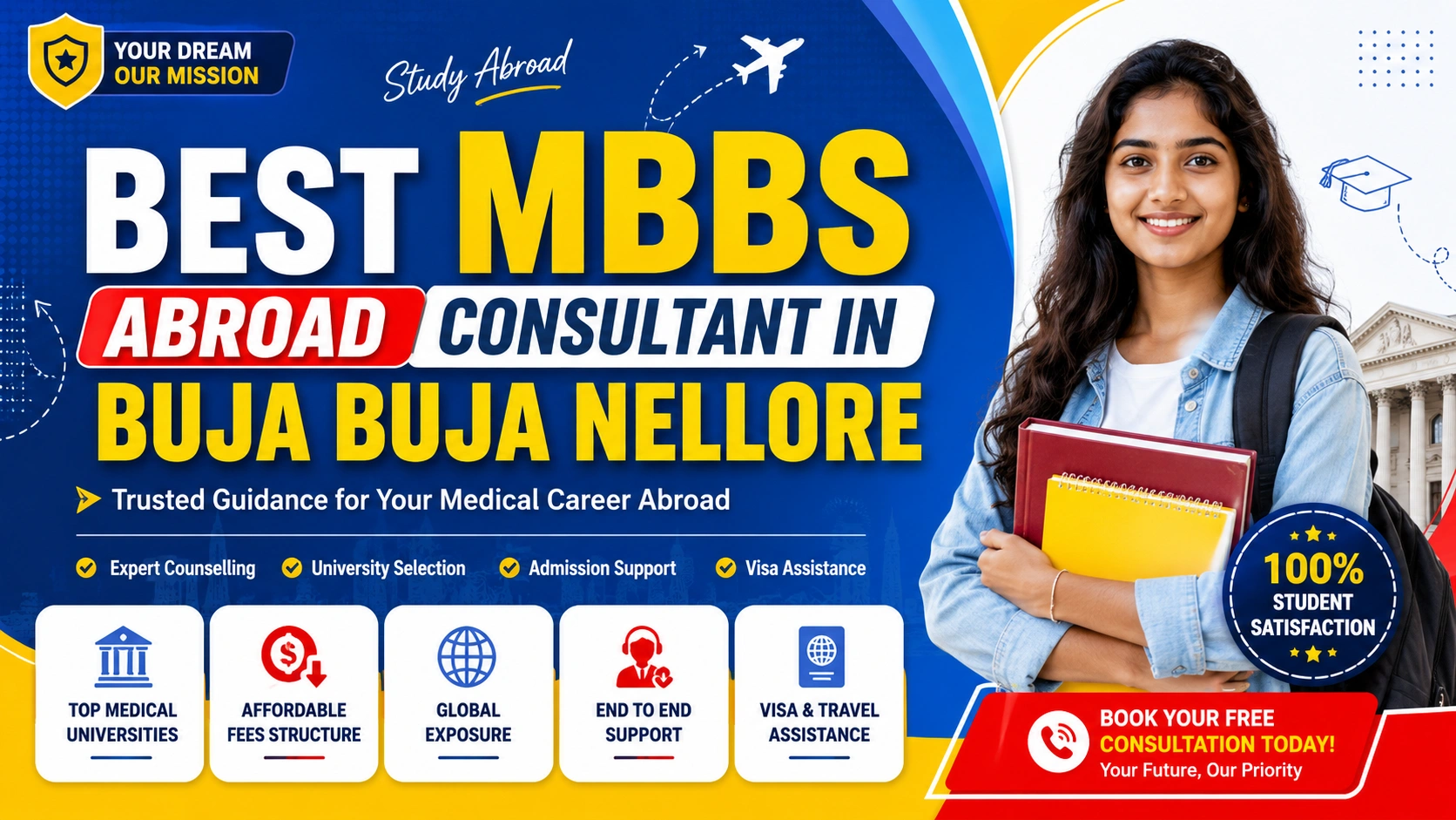 Best MBBS Abroad Consultant in Buja Buja Nellore