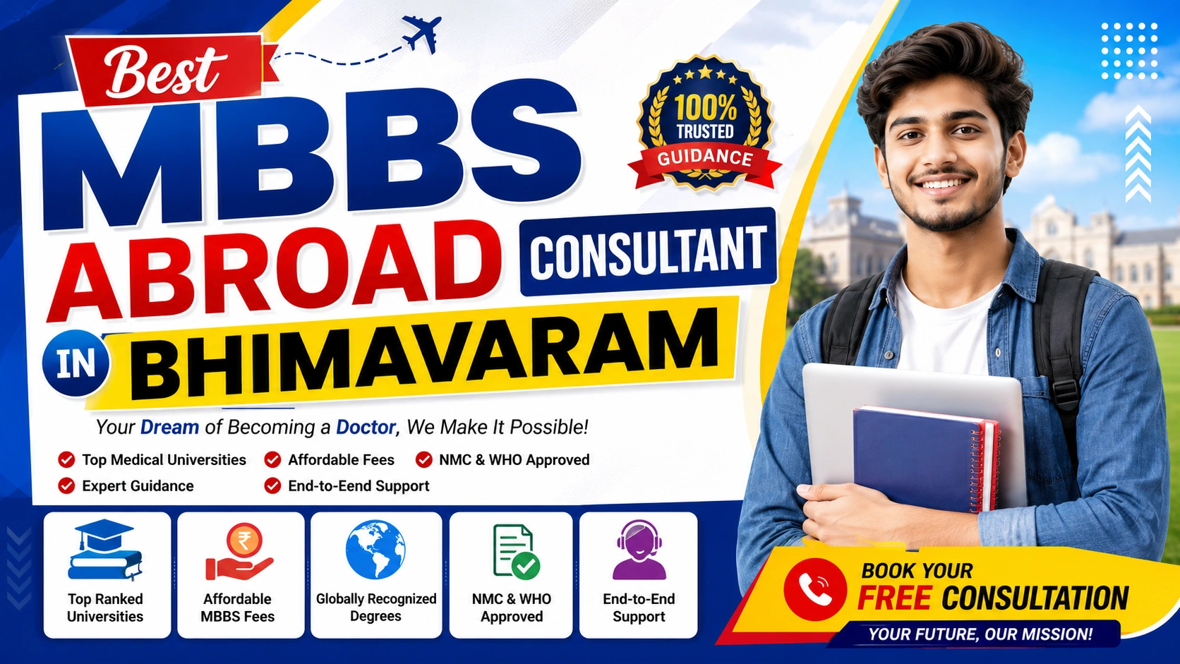 Best MBBS Abroad Consultant in Bhimavaram