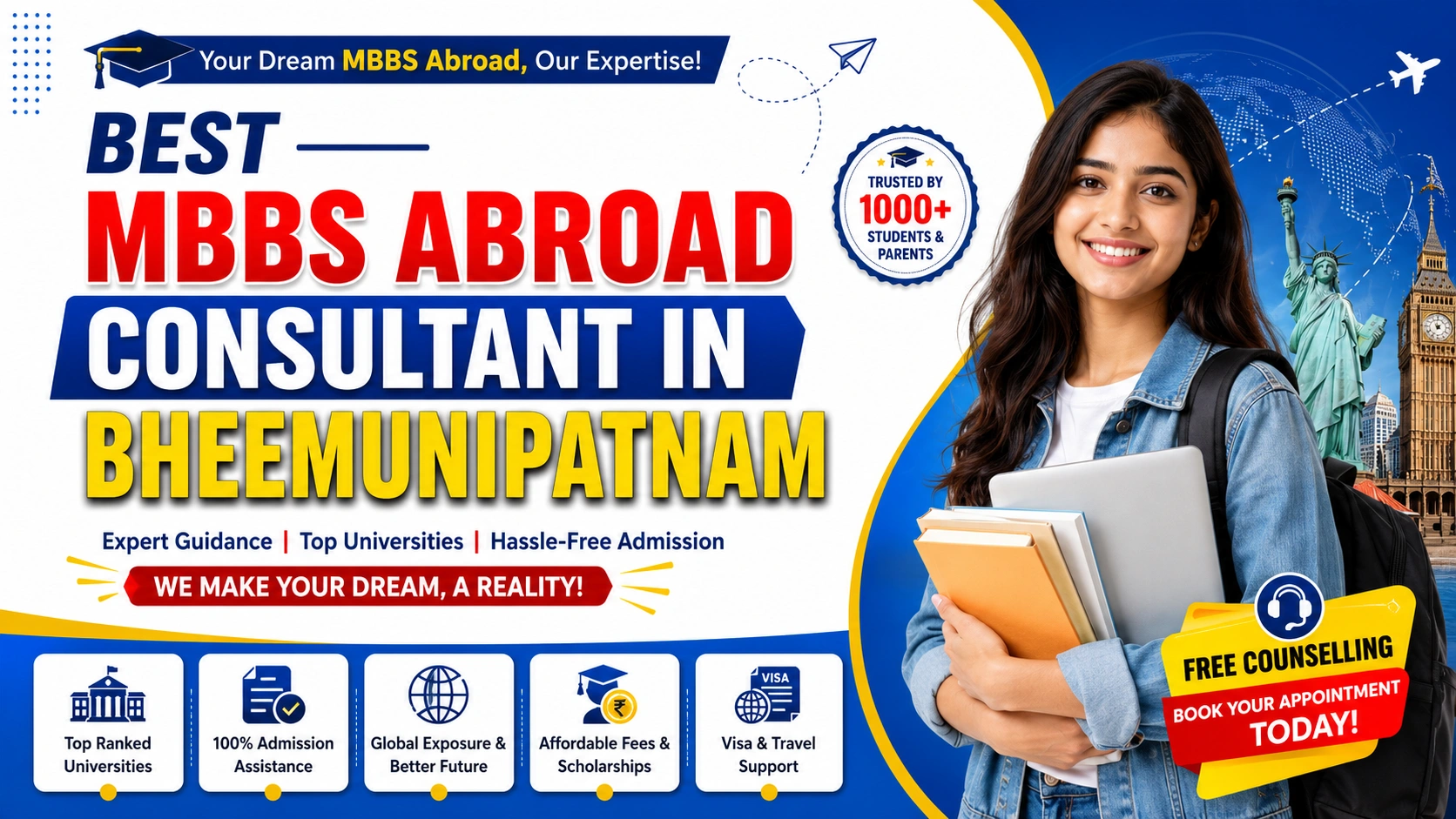 Best MBBS Abroad Consultant in Bheemunipatnam