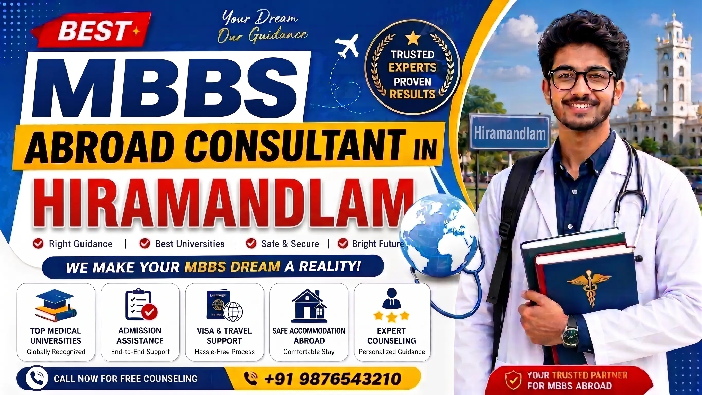 Best MBBS Abroad Consultant in Hiramandalam 