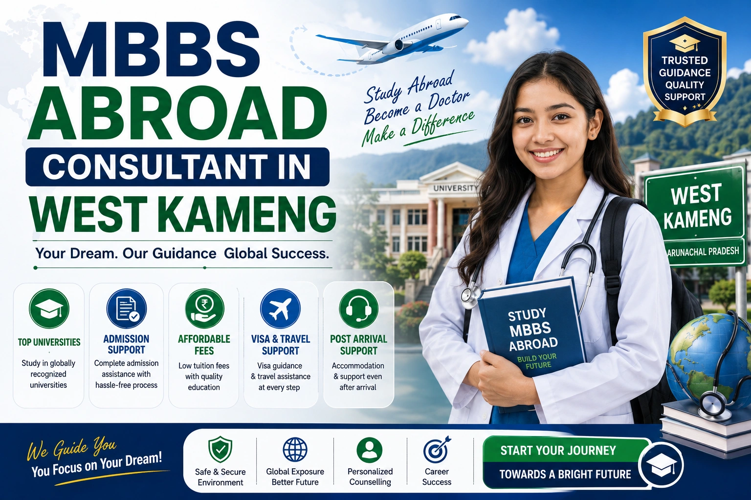 MBBS Abroad Consultant in West Kameng 