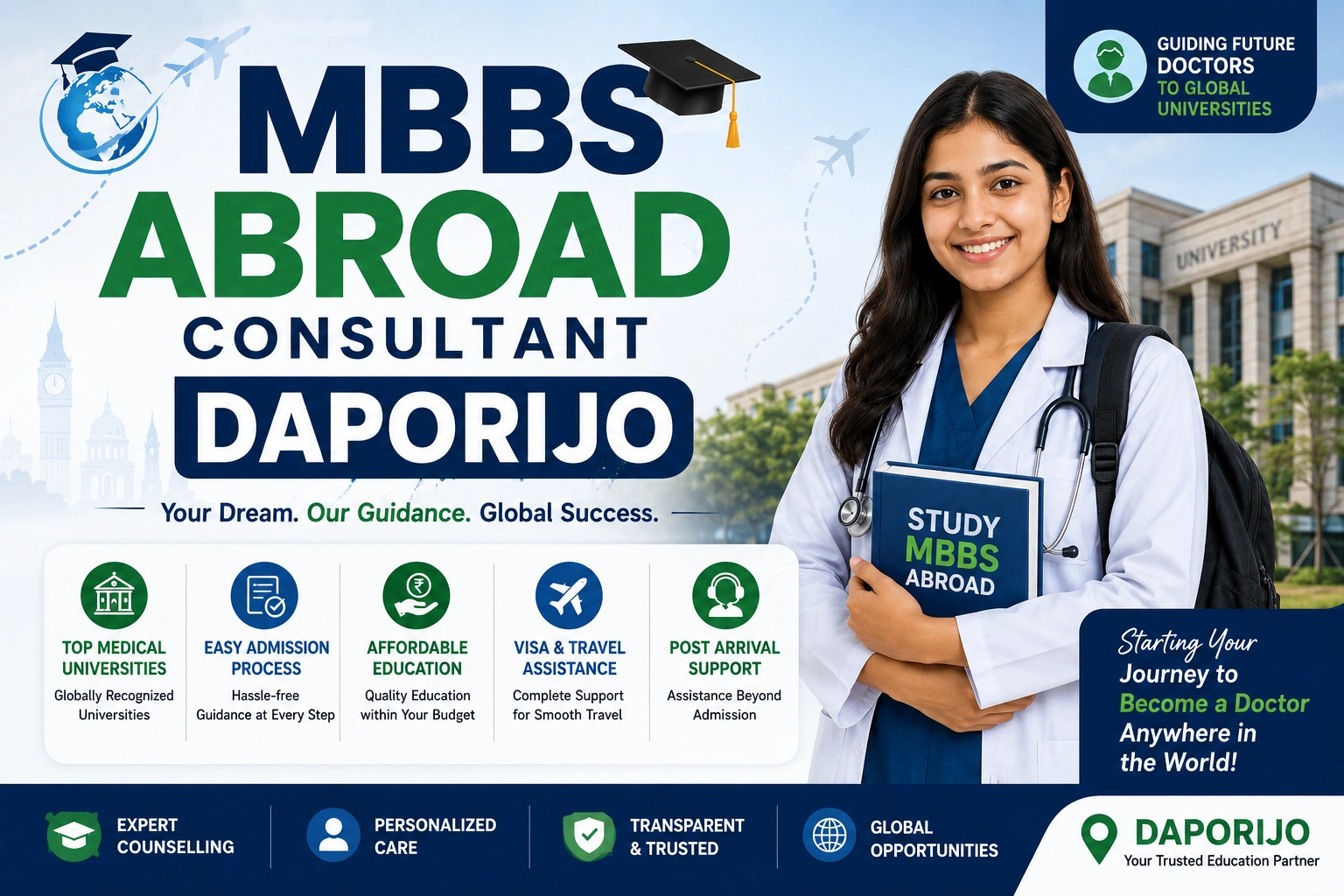MBBS Abroad Consultant Daporijo 
