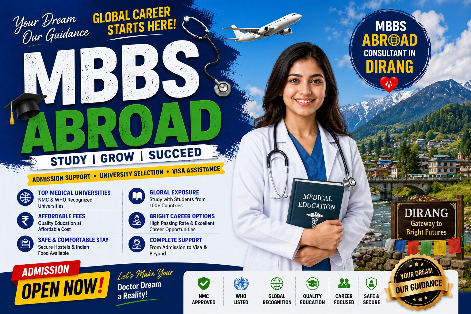 MBBS Abroad Consultant in Dirang 