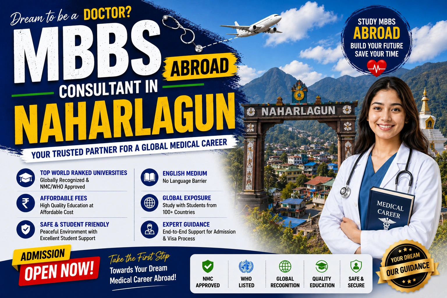 MBBS Abroad Consultant in Naharlagun