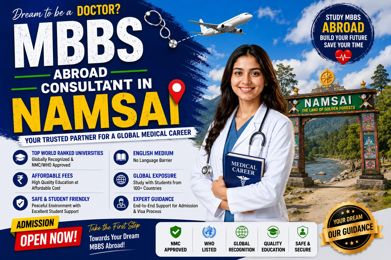 MBBS Abroad Consultant in Namsai