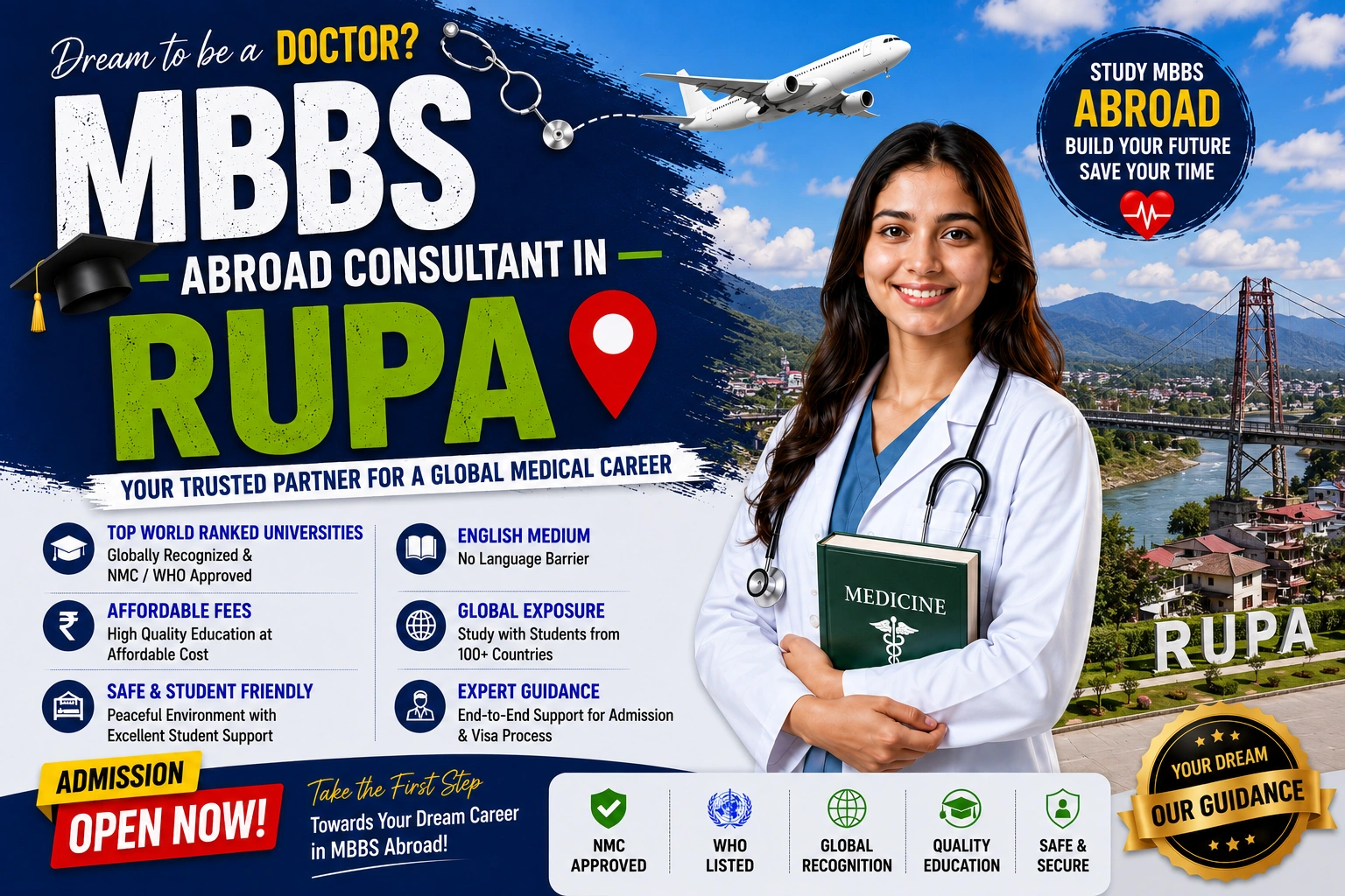 MBBS Abroad Consultant in Rupa