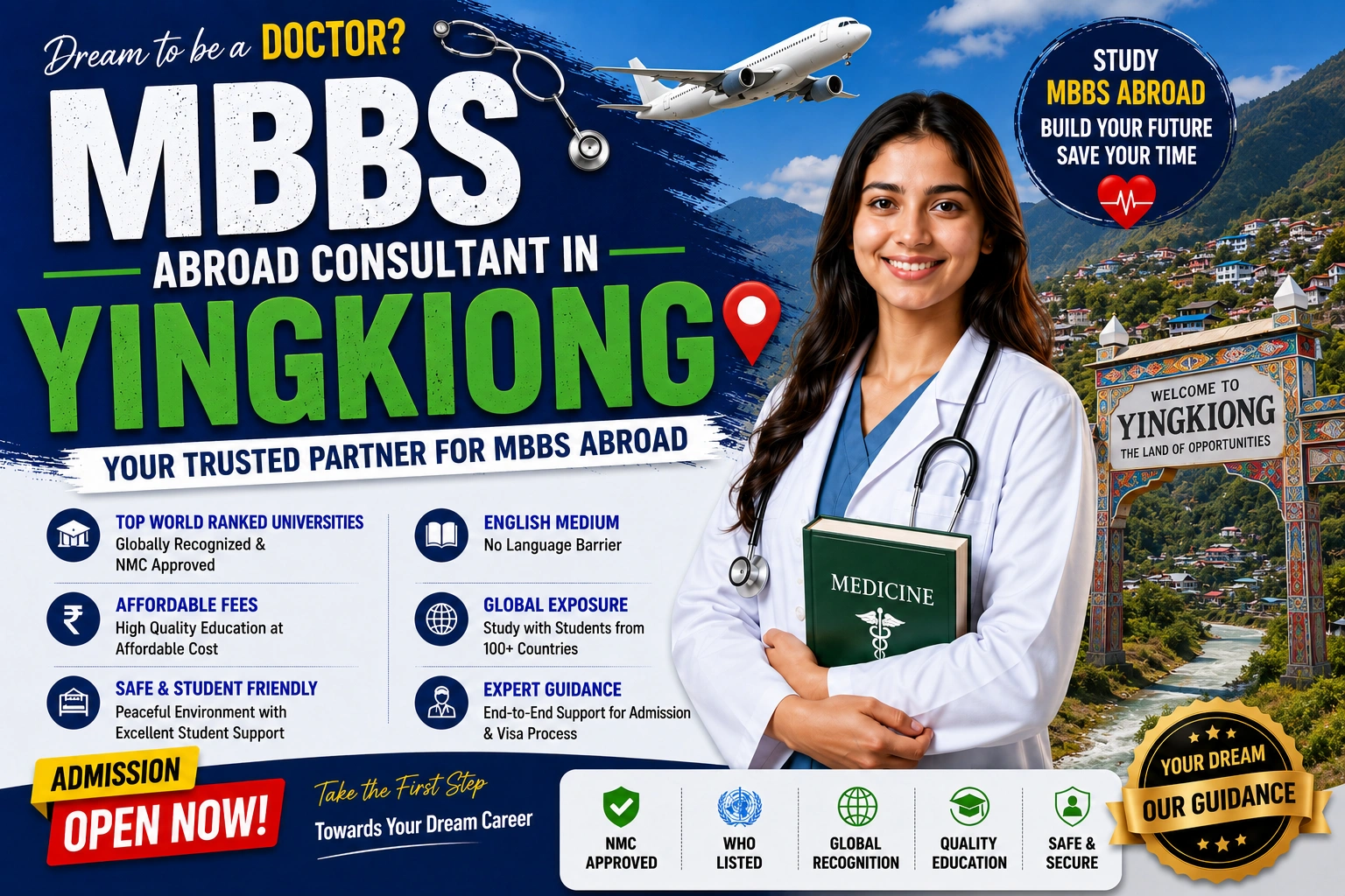 MBBS Abroad Consultant in Yingkiong 
