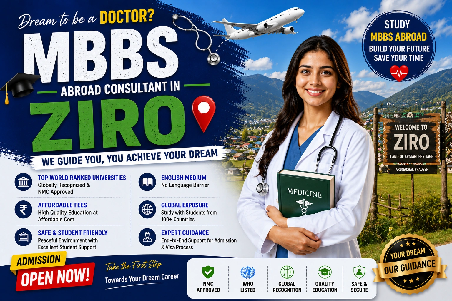 MBBS Abroad Consultant in Ziro 