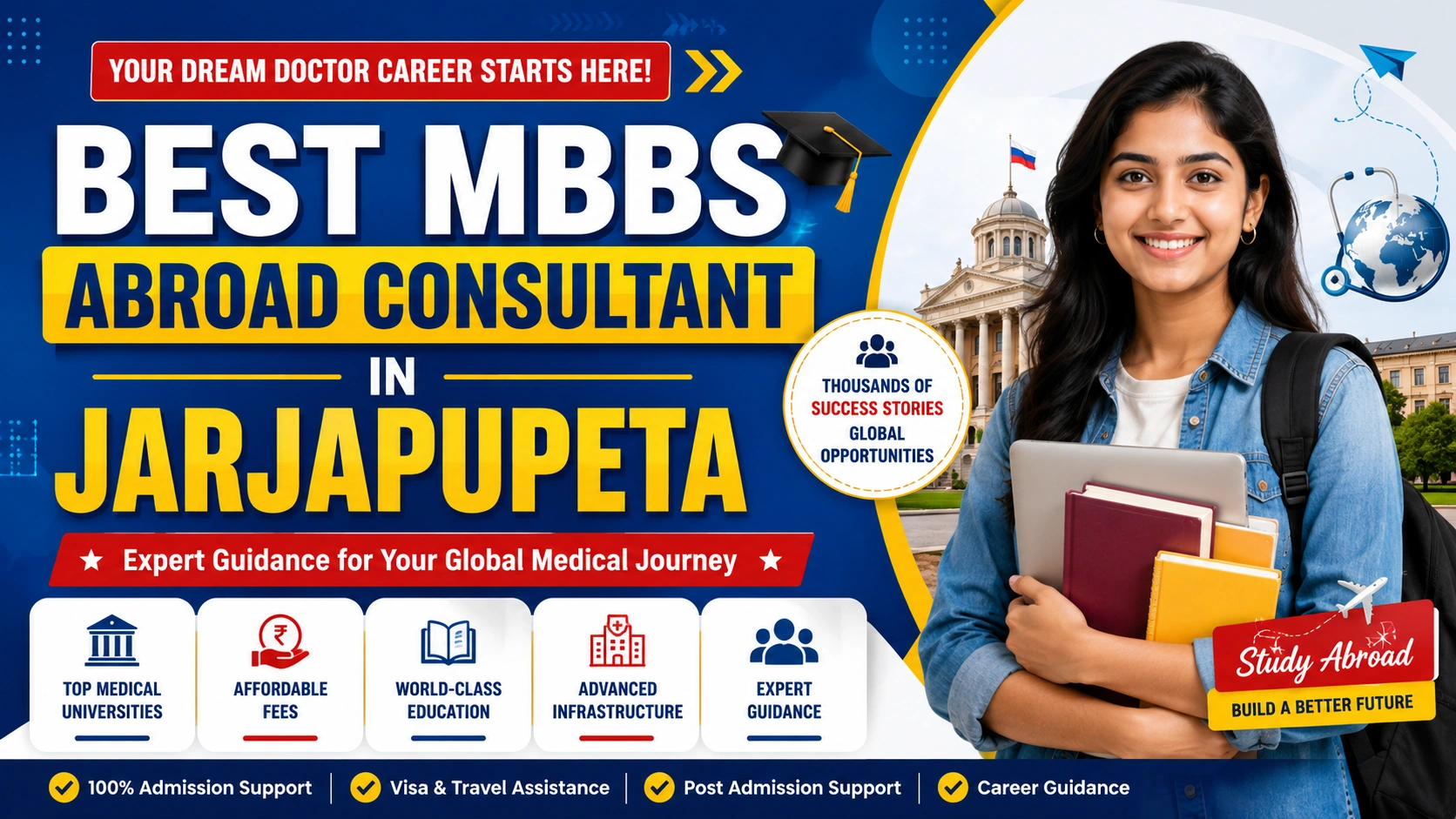 Best MBBS Abroad Consultant in Jarjapupeta