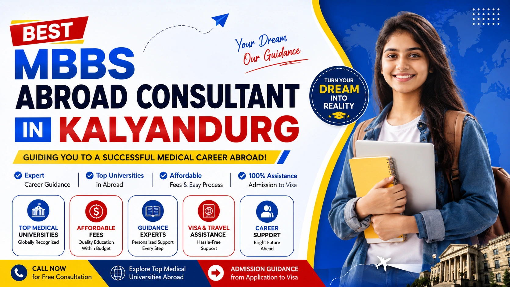 Best MBBS Abroad Consultant in Kalyandurg
