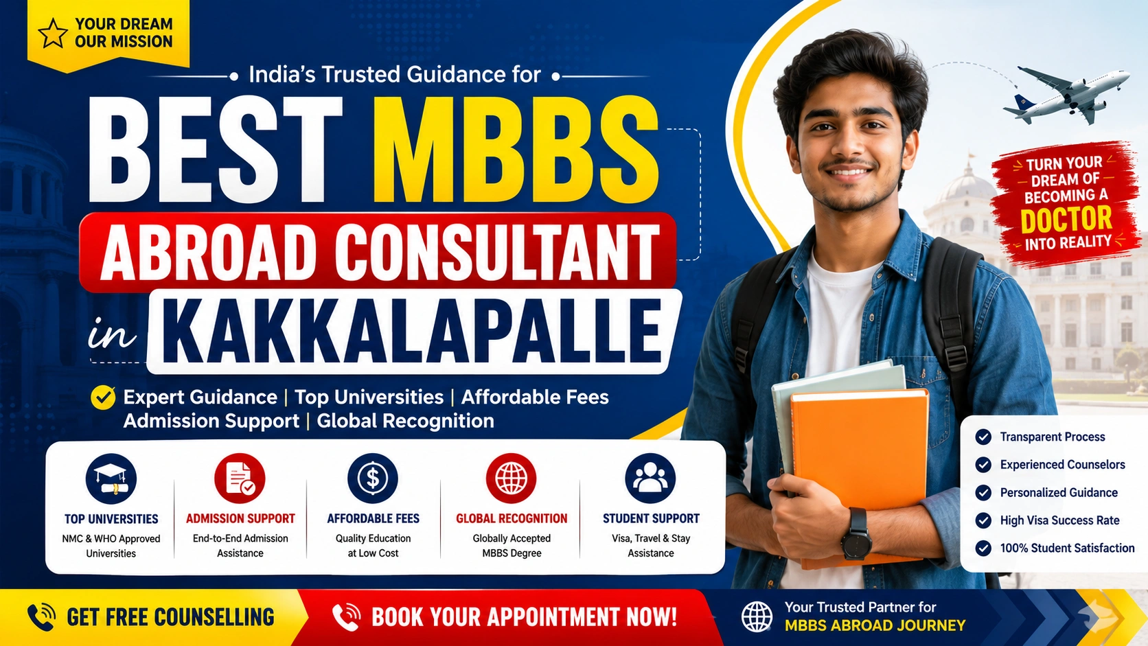 Best MBBS Abroad Consultant in Kakkalapalle 