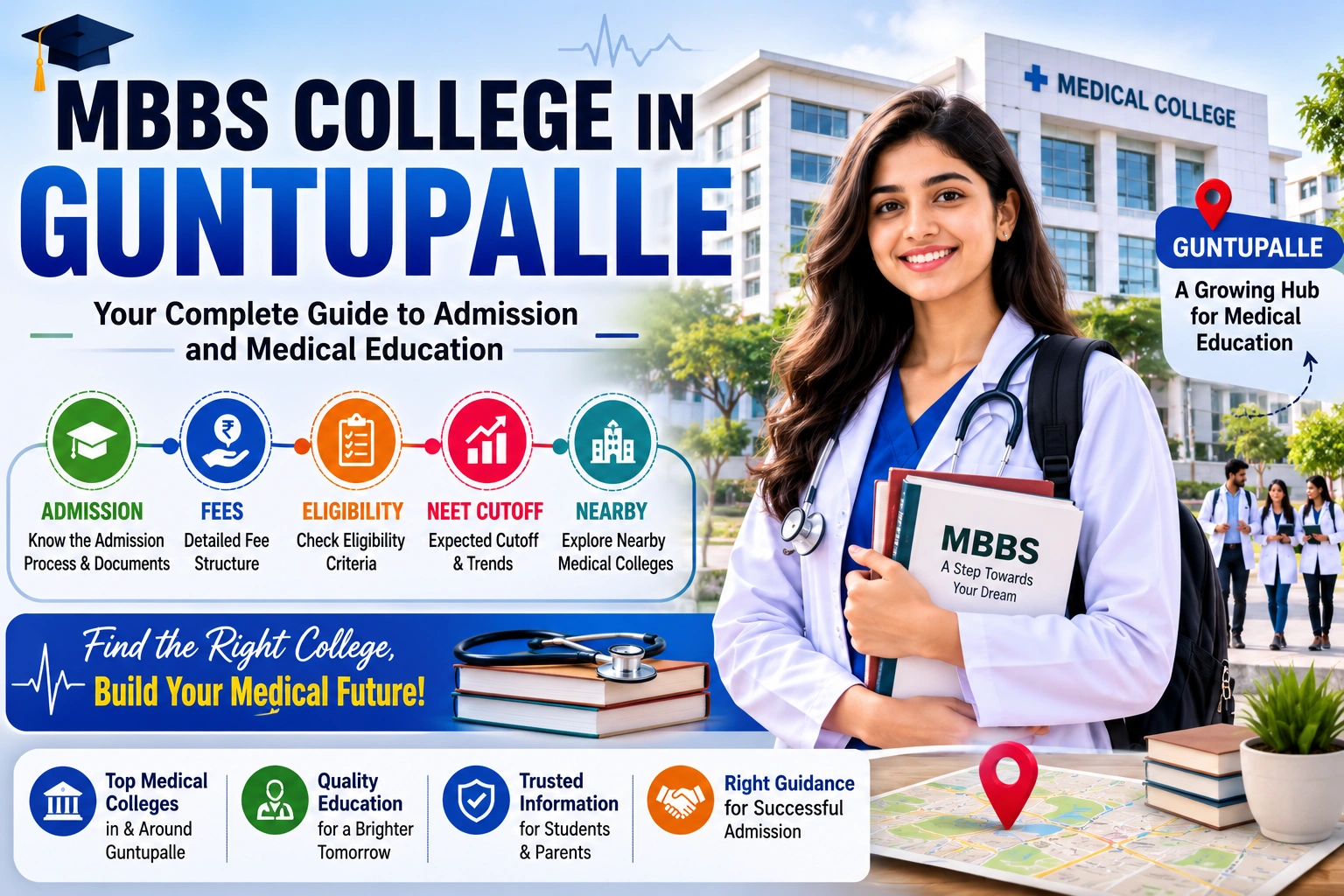 MBBS College in Guntupalle: Admission, Fees, Eligibility, NEET Cutoff & Nearby Medical Colleges