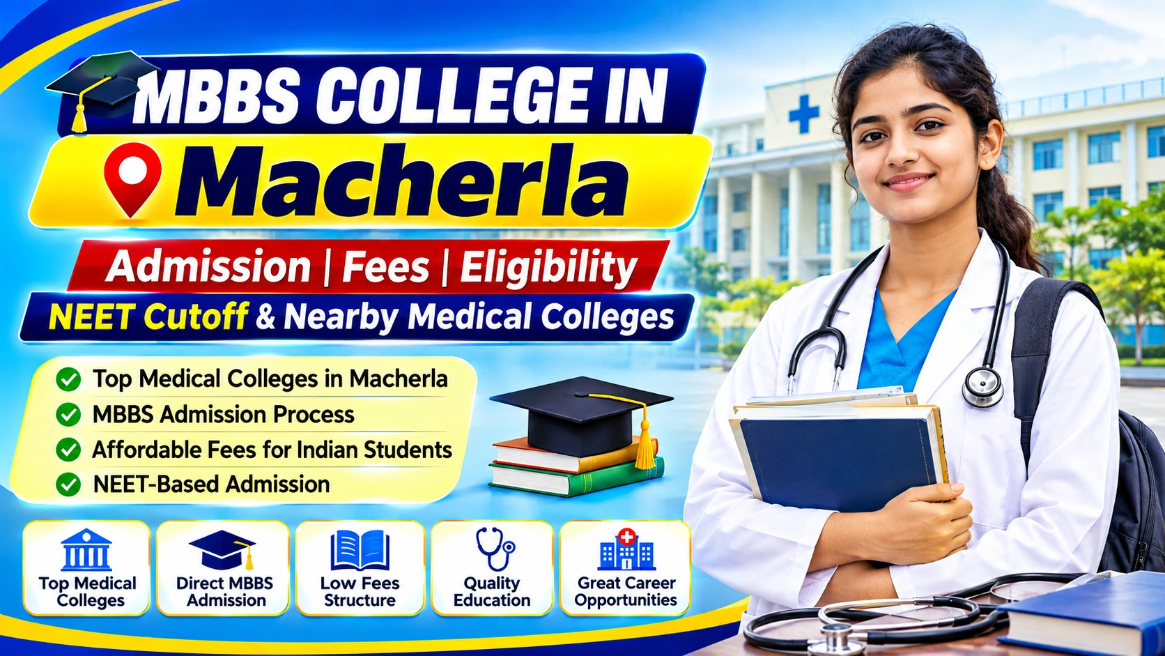 MBBS College in Macherla: Admission, Fees, Eligibility, NEET Cutoff & Nearby Medical Colleges