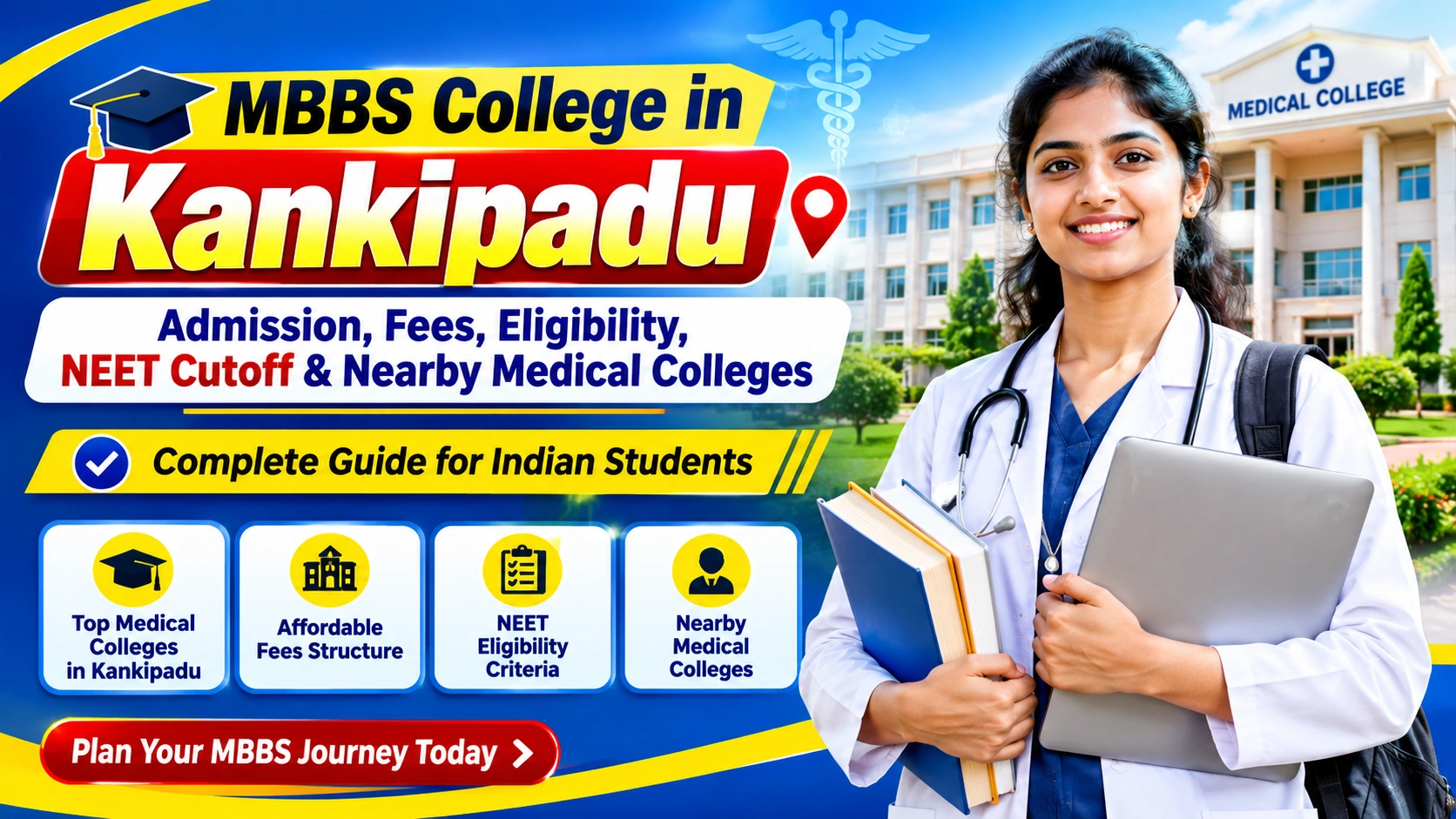 MBBS College in Kankipadu: Admission, Fees, Eligibility, NEET Cutoff & Nearby Medical Colleges