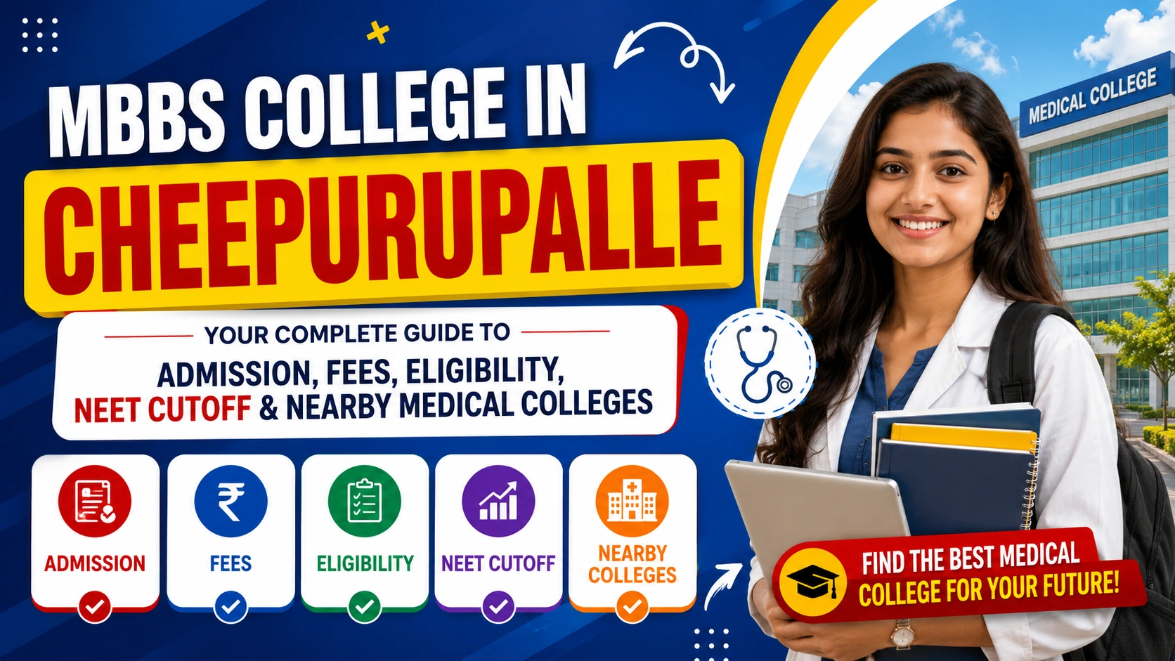 MBBS College in Cheepurupalle: Admission, Fees, Eligibility, NEET Cutoff & Nearby Medical Colleges