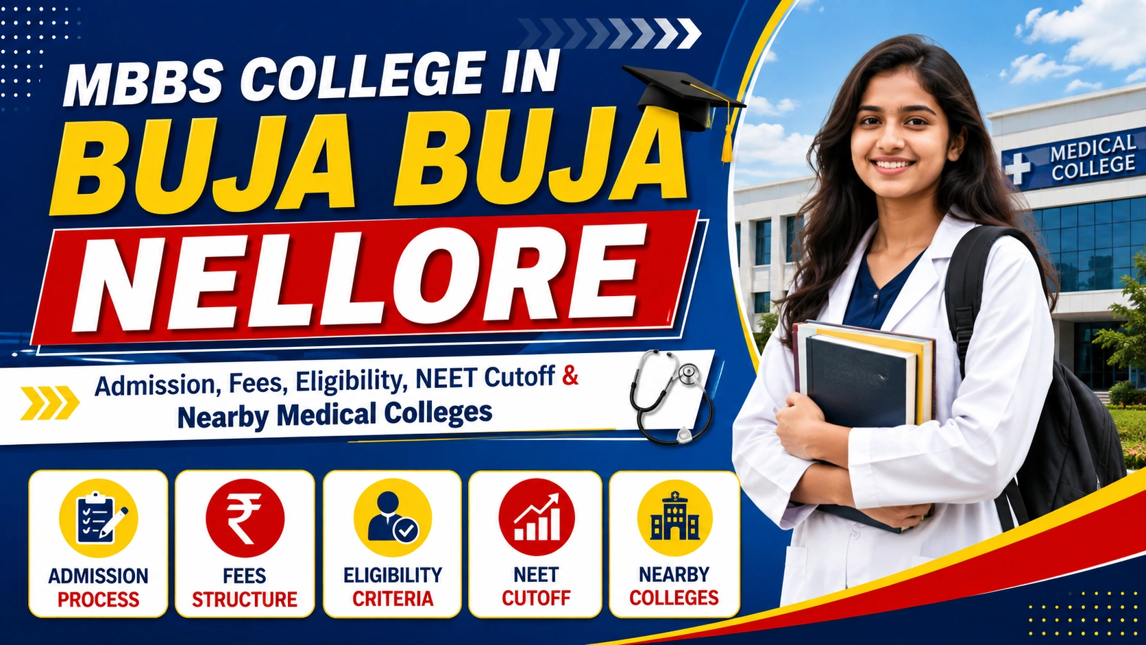 MBBS College in Buja Buja Nellore: Admission, Fees, Eligibility, NEET Cutoff & Nearby Medical Colleges