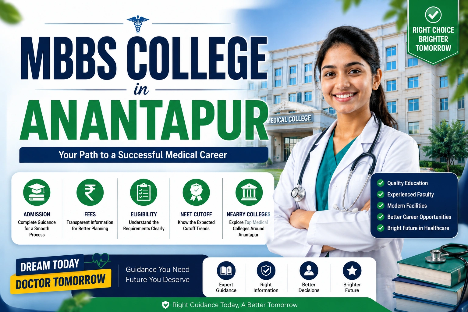MBBS College in Anantapur: Admission, Fees, Eligibility, NEET Cutoff & Nearby Medical Colleges