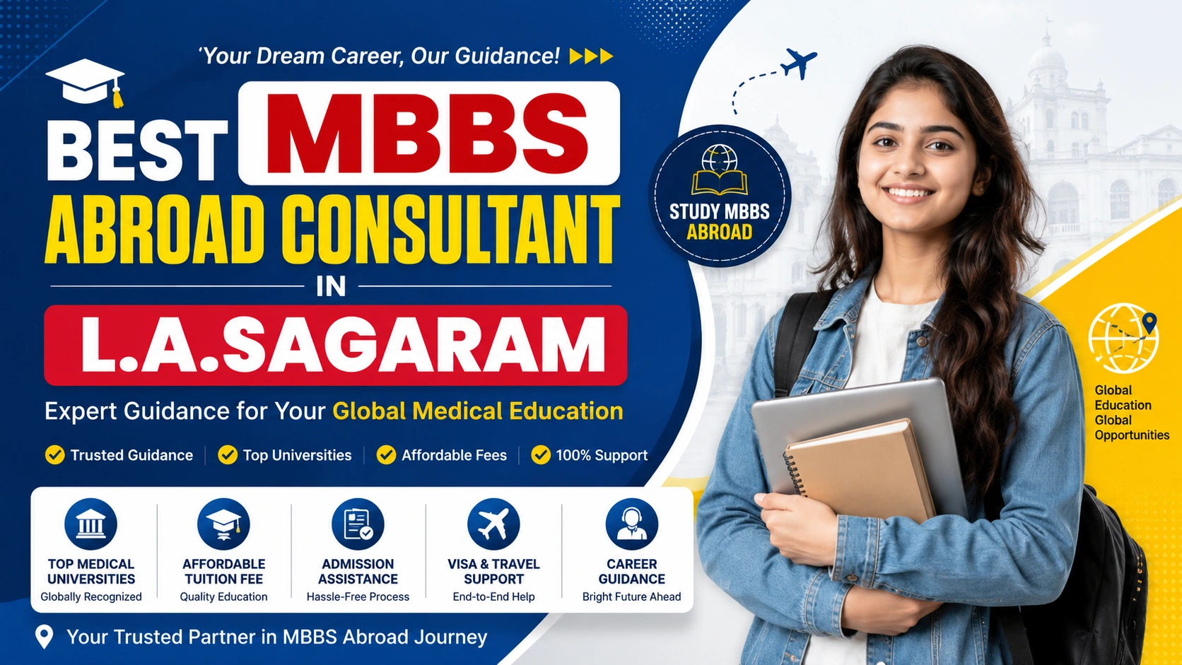Best MBBS Abroad Consultant in L.A. Sagaram