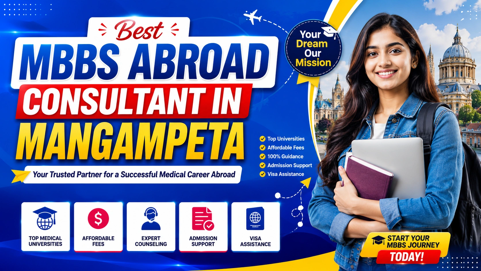 Best MBBS Abroad Consultant in Mangampeta