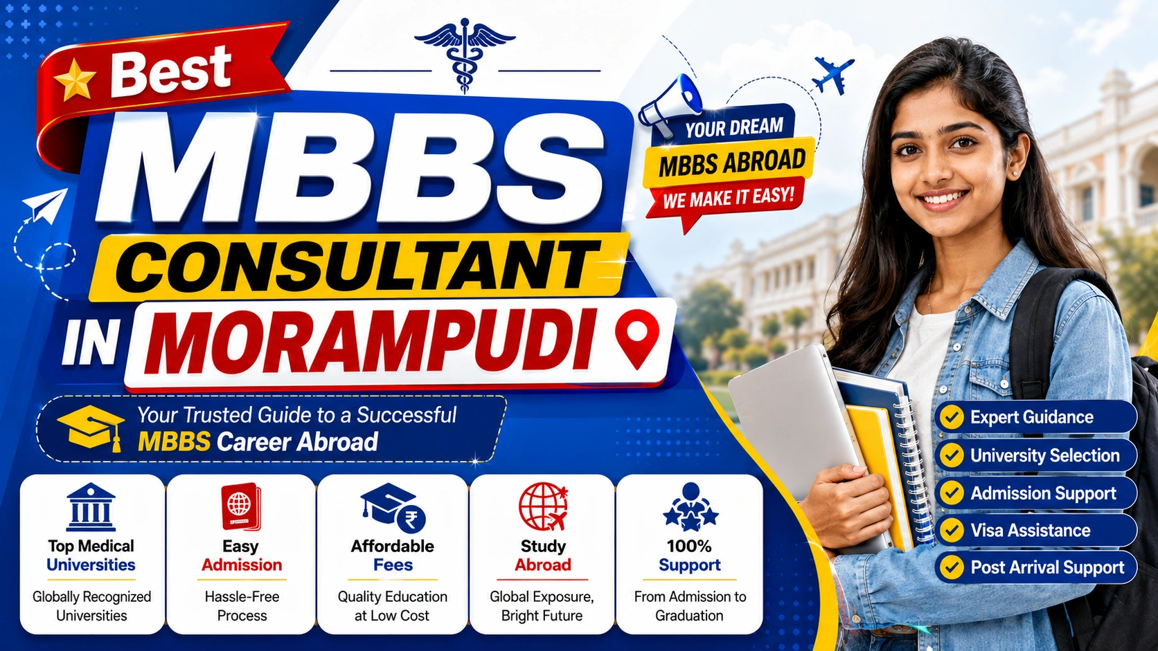 Best MBBS Abroad Consultant in Morampudi