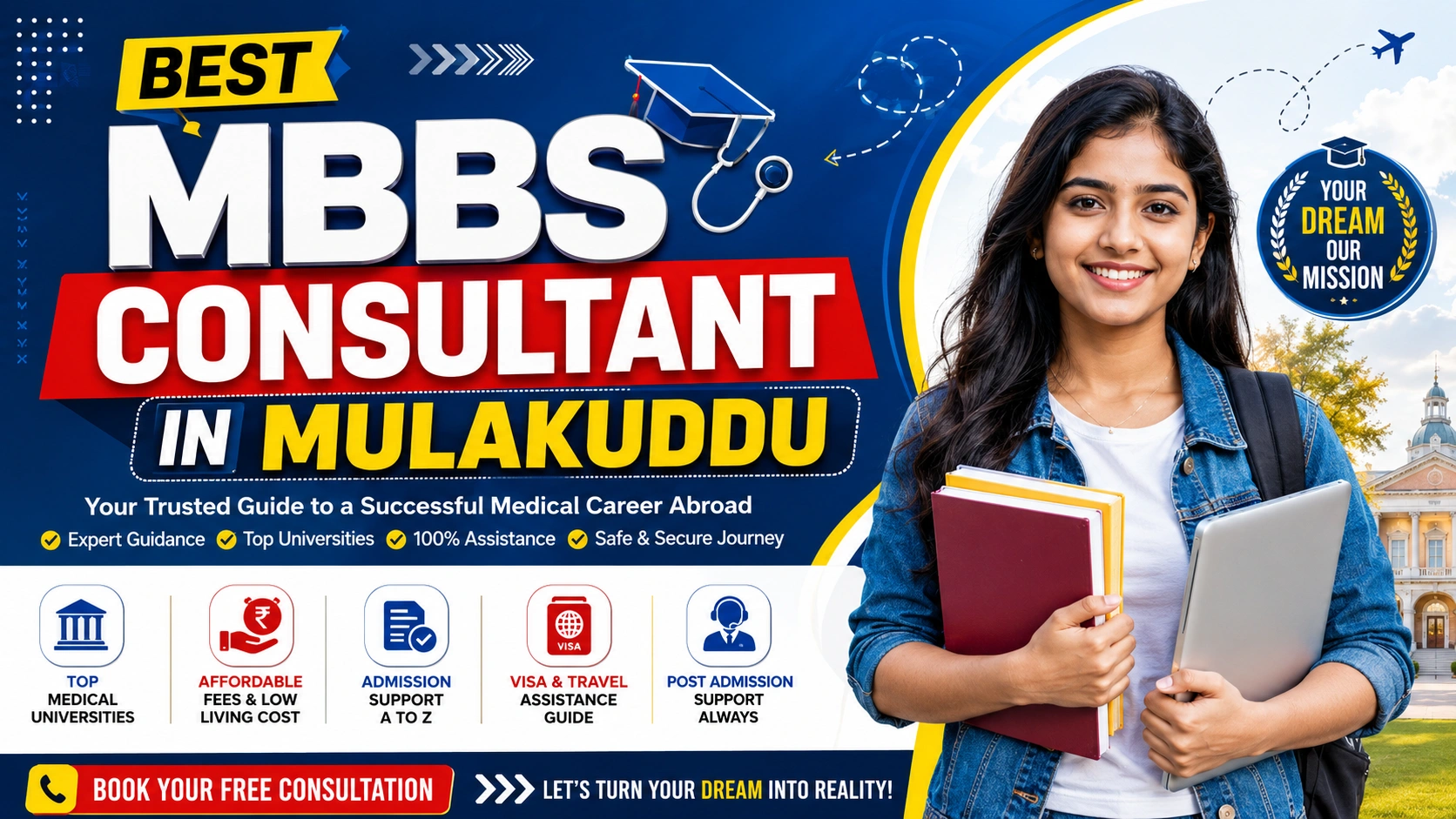 Best MBBS Abroad Consultant in Mulakuddu