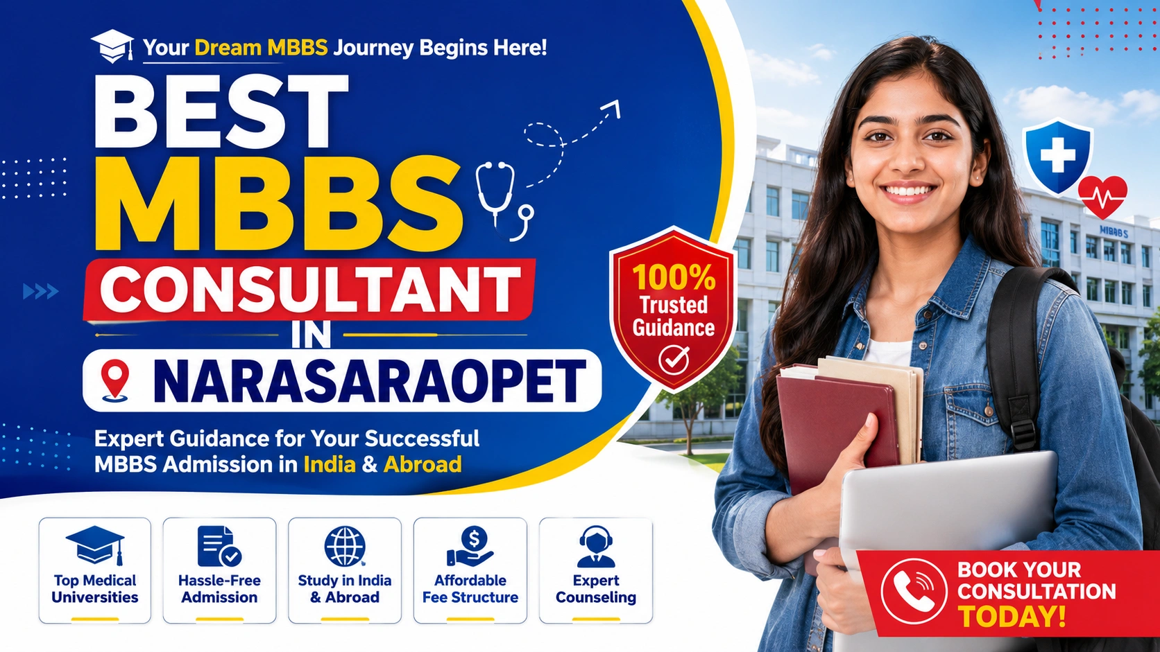 Best MBBS Abroad Consultant in Narasaraopet