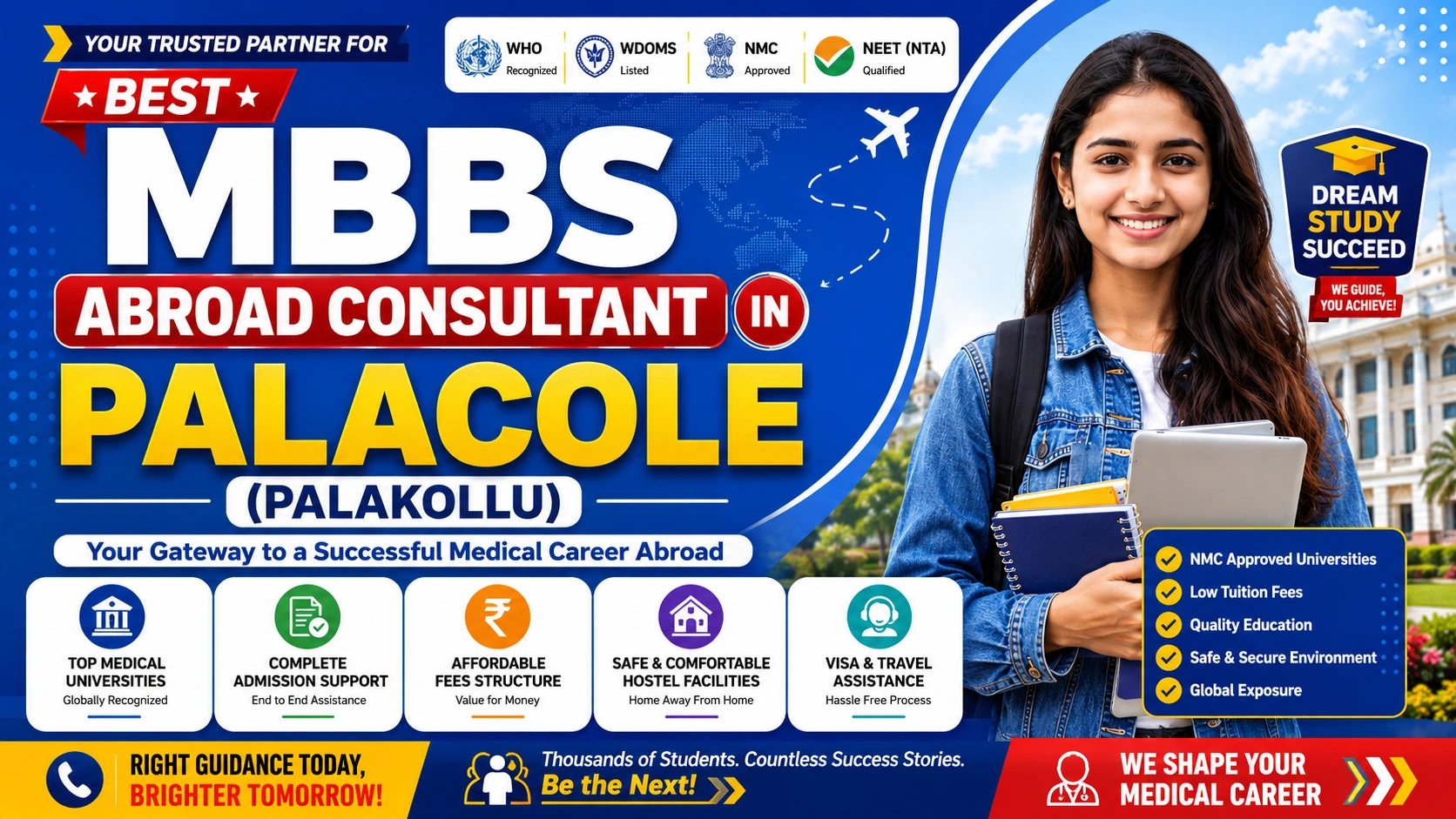Best MBBS Abroad Consultant in Palacole (Palakollu)